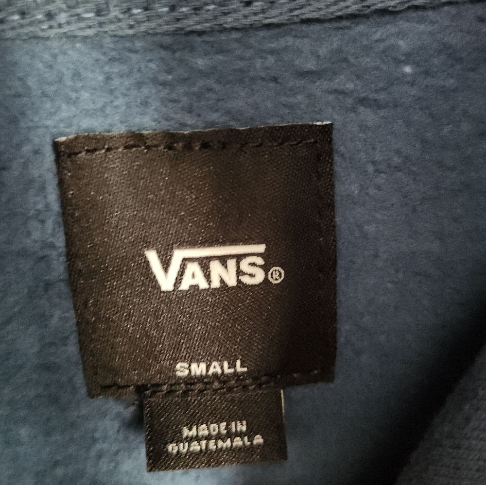 Vans Delicious Embroidered Front Logo Pouch Hoodie in Vans Teal Size S - Picture 4 of 12